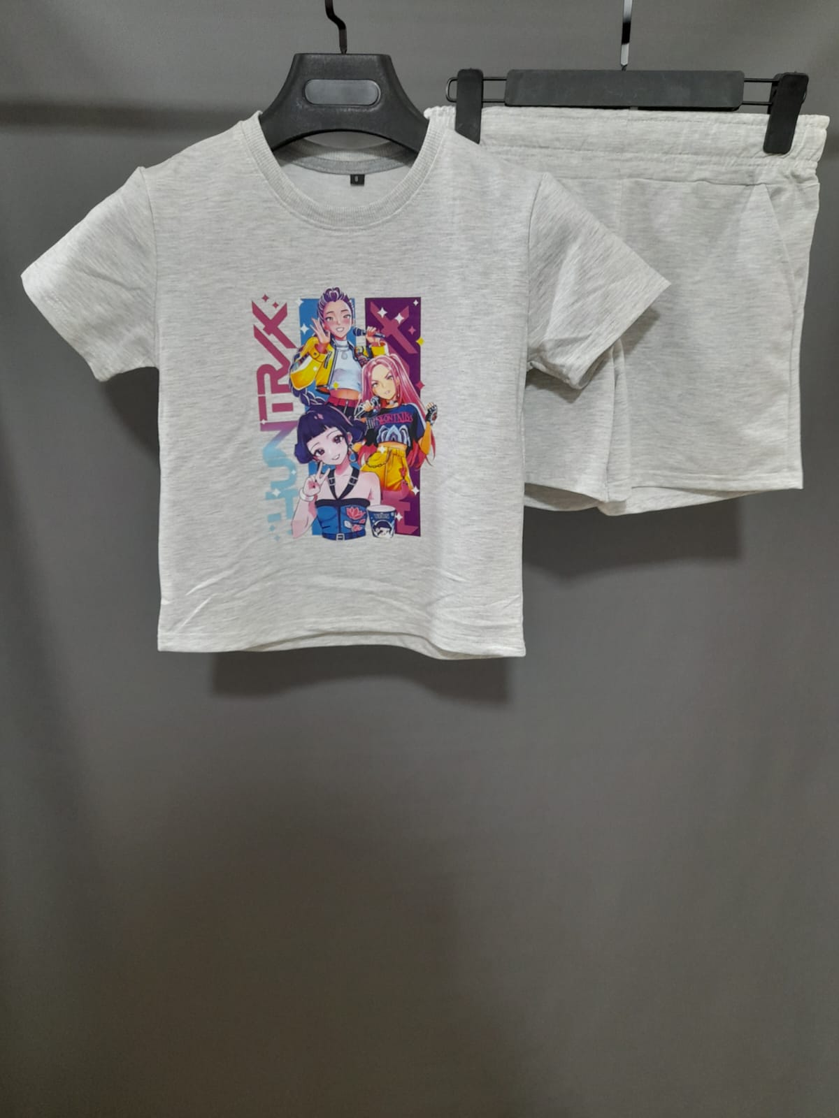 Girls K-Pop 2-Piece Short Set
