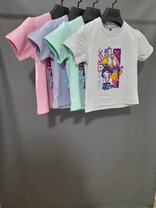 Girls Graphic Cotton T-Shirt