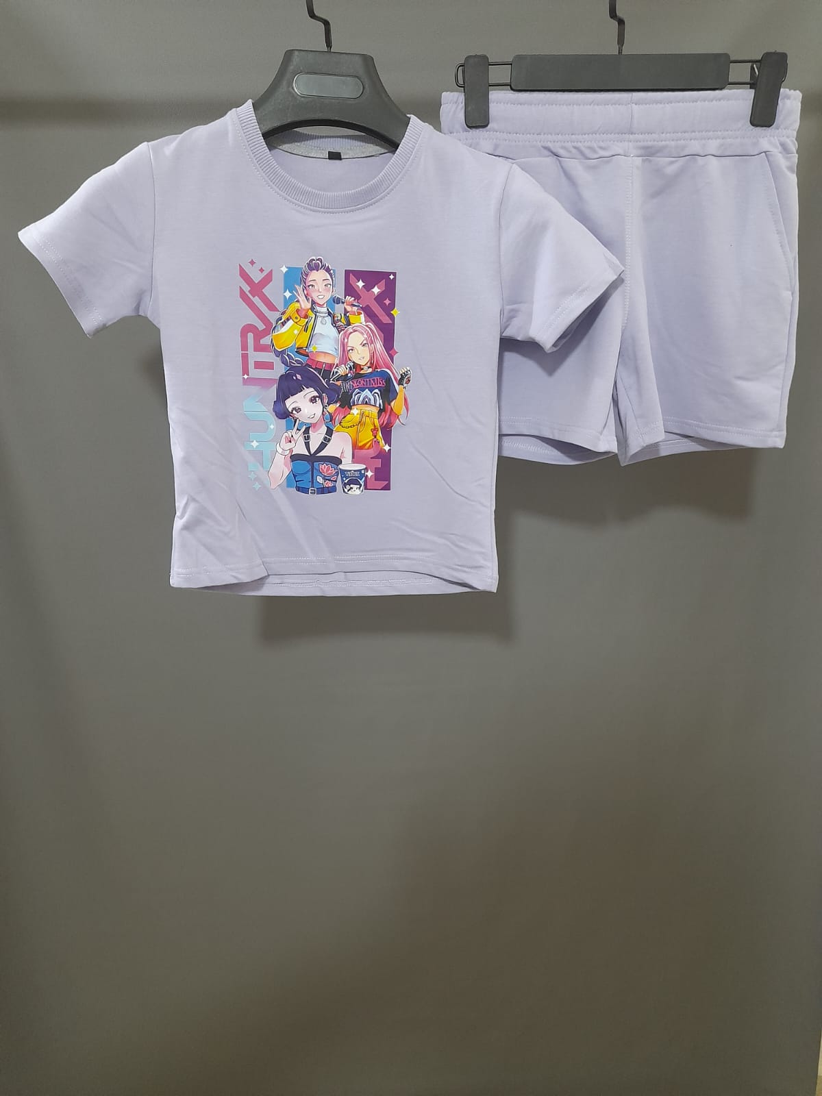 Girls K-Pop 2-Piece Short Set